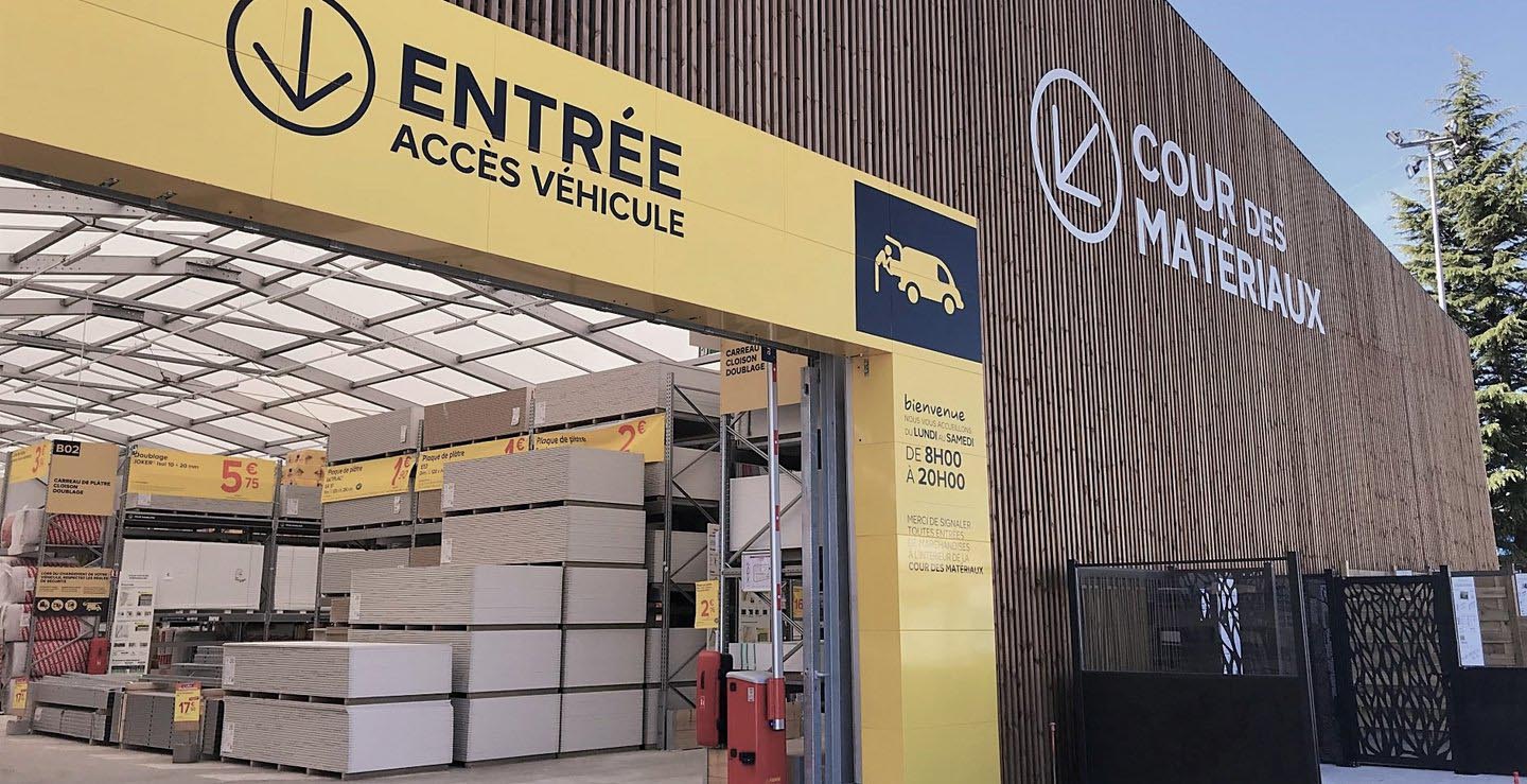 Zone de remise de marchandises