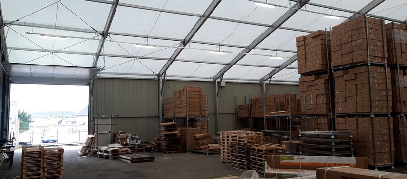 Construcción de un edificio modular