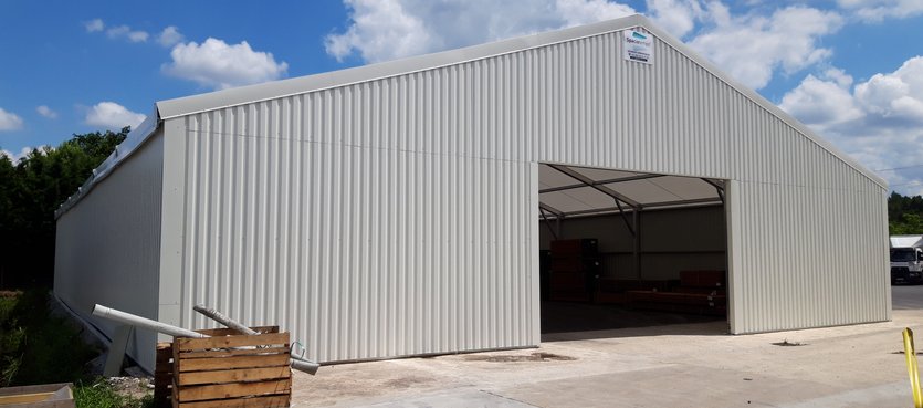 Construcción de un edificio modular