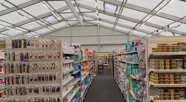 Ampliación provisional de almacén